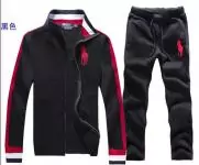 ralph lauren hommes survetement 2019U modeles explosion cotees sport pas cher noir rouge